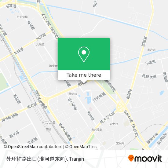 外环辅路出口(淮河道东向) map