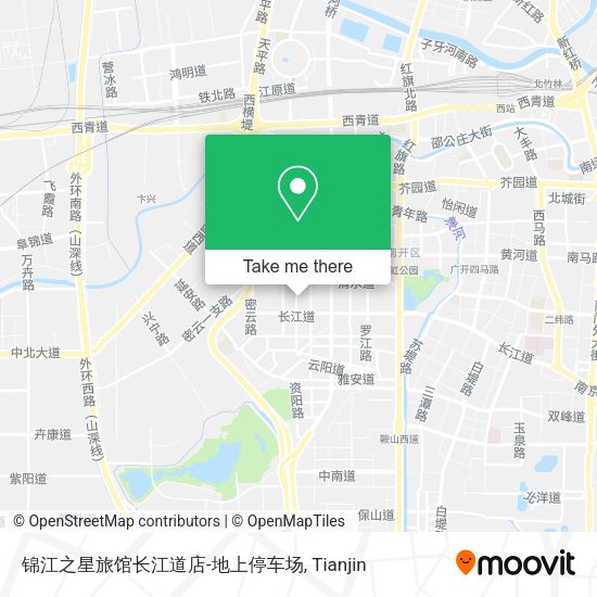 锦江之星旅馆长江道店-地上停车场 map