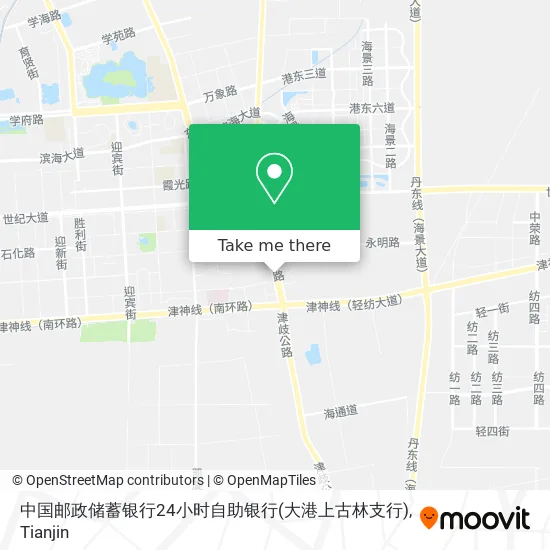 中国邮政储蓄银行24小时自助银行(大港上古林支行) map