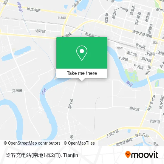 途客充电站(南地1栋2门) map