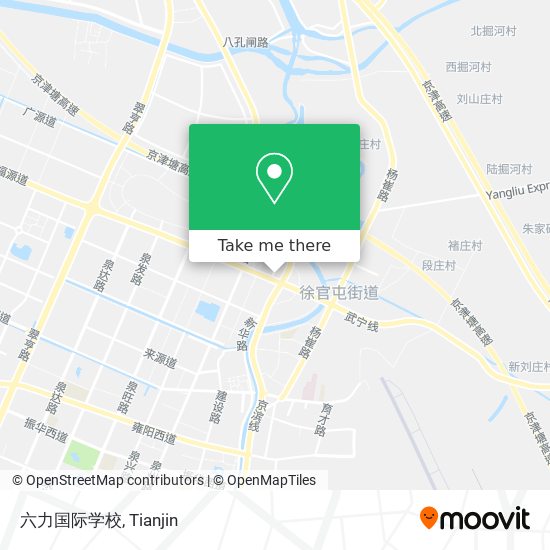 六力国际学校 map