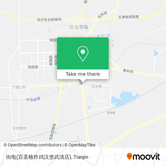 街电(百圣格炸鸡汉堡武清店) map
