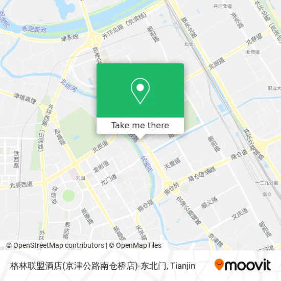 格林联盟酒店(京津公路南仓桥店)-东北门 map