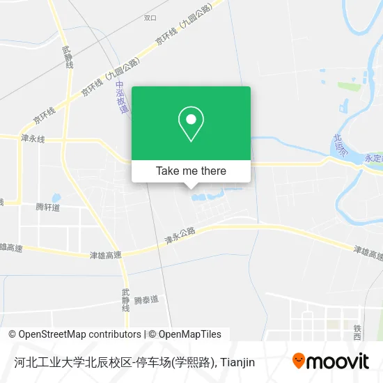 河北工业大学北辰校区-停车场(学熙路) map