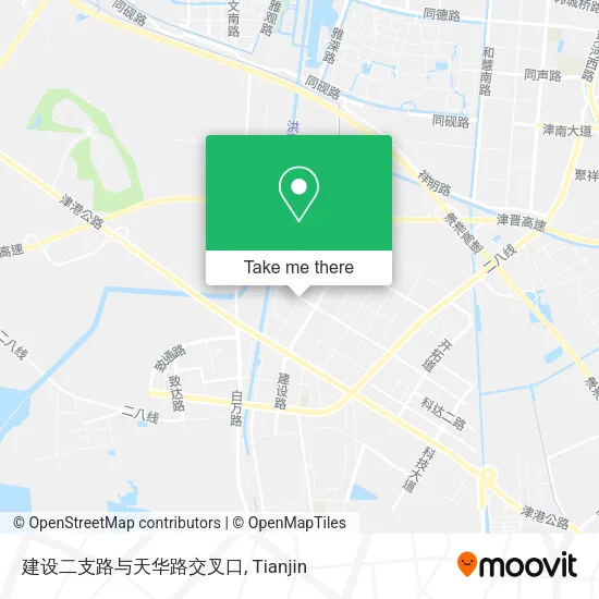 建设二支路与天华路交叉口 map