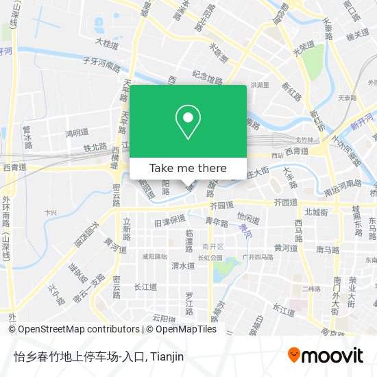 怡乡春竹地上停车场-入口 map