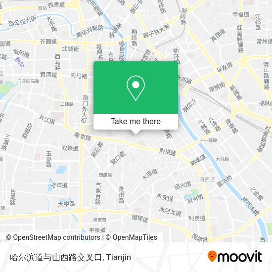 哈尔滨道与山西路交叉口 map