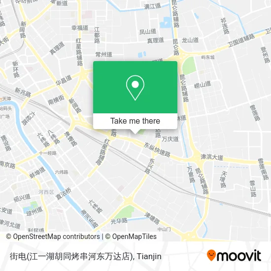 街电(江一湖胡同烤串河东万达店) map