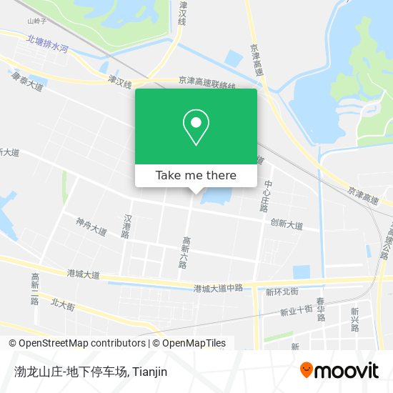 渤龙山庄-地下停车场 map
