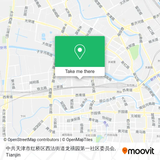 中共天津市红桥区西沽街道龙禧园第一社区委员会 map
