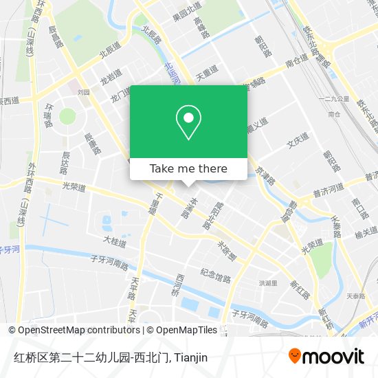 红桥区第二十二幼儿园-西北门 map