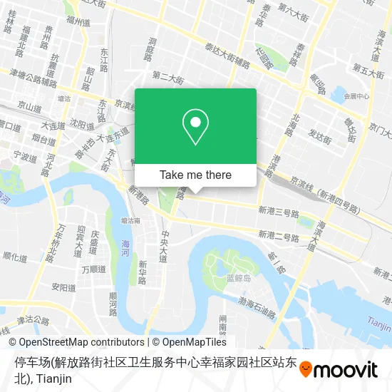 停车场(解放路街社区卫生服务中心幸福家园社区站东北) map