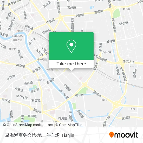 聚海潮商务会馆-地上停车场 map