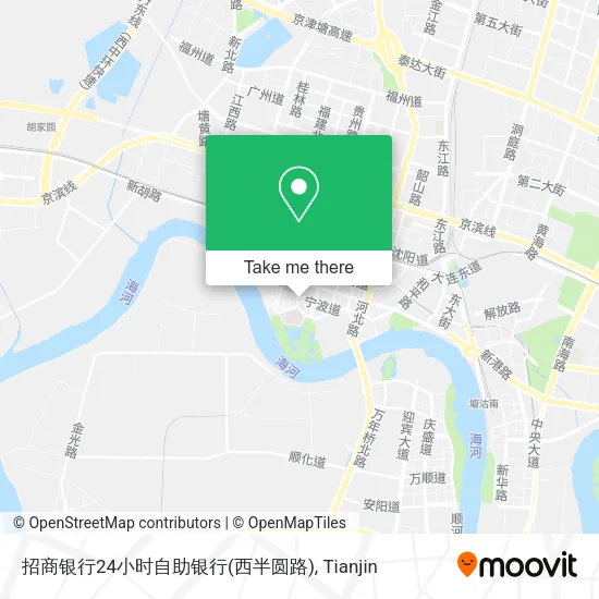 招商银行24小时自助银行(西半圆路) map