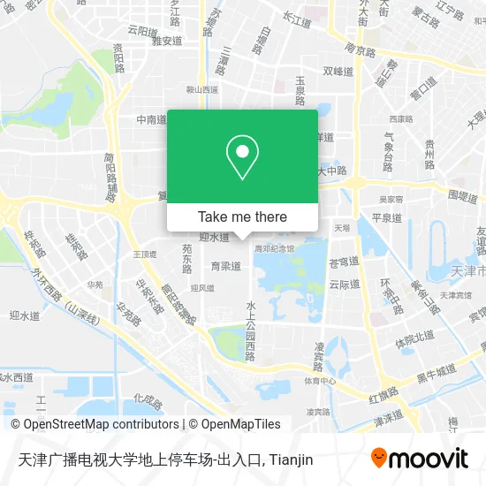 天津广播电视大学地上停车场-出入口 map