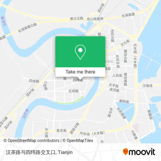 汉茶路与四纬路交叉口 map