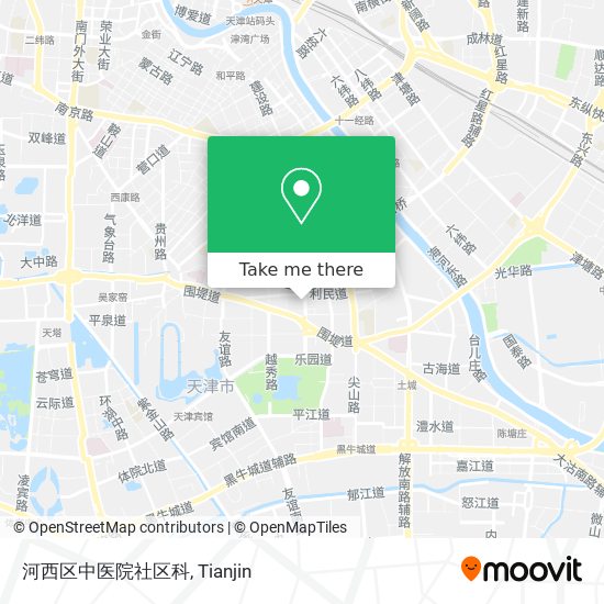 河西区中医院社区科 map