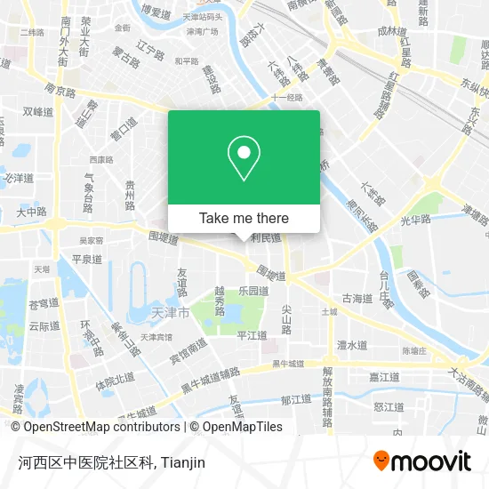 河西区中医院社区科 map