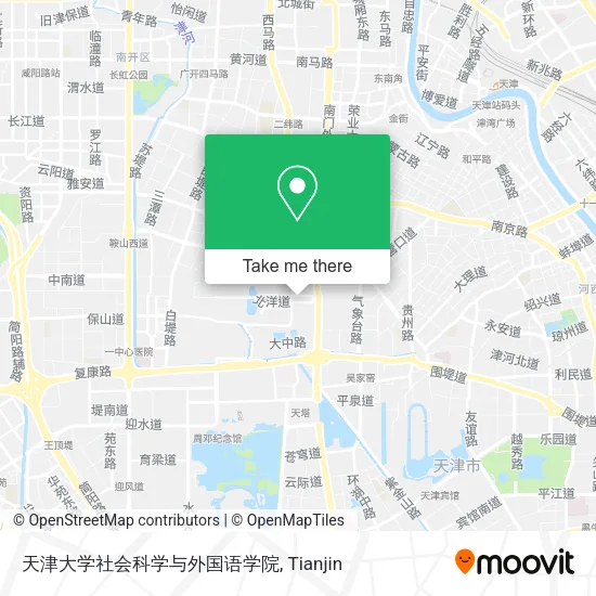 天津大学社会科学与外国语学院 map