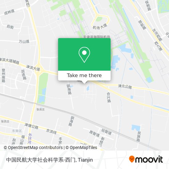 中国民航大学社会科学系-西门 map