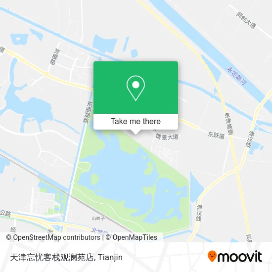 天津忘忧客栈观澜苑店 map
