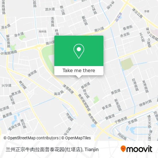 兰州正宗牛肉拉面普泰花园(红堪店) map