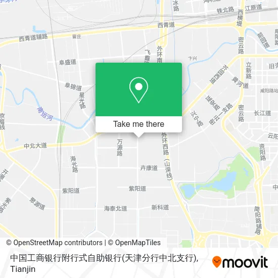 中国工商银行附行式自助银行(天津分行中北支行) map