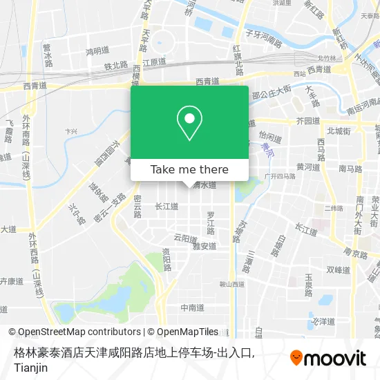 格林豪泰酒店天津咸阳路店地上停车场-出入口 map