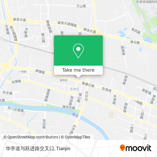 华亭道与跃进路交叉口 map