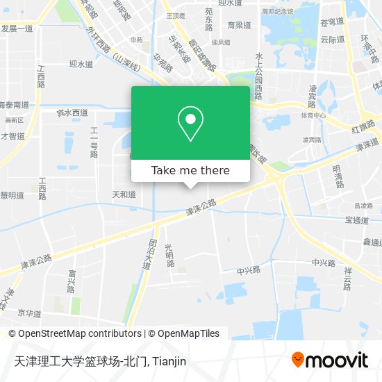 天津理工大学篮球场-北门 map