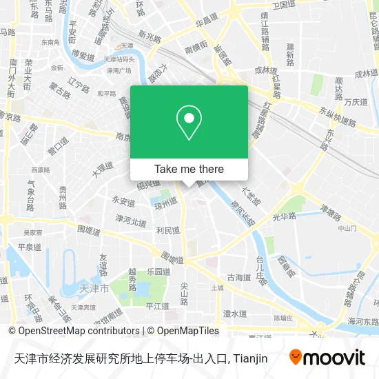 天津市经济发展研究所地上停车场-出入口 map