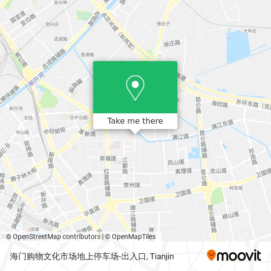 海门购物文化市场地上停车场-出入口 map