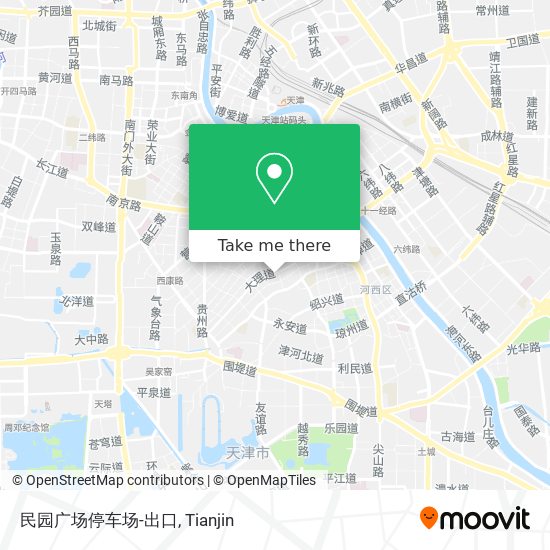 民园广场停车场-出口 map