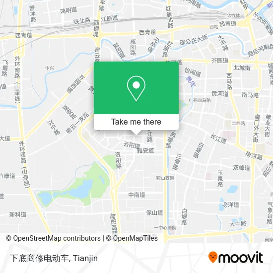 下底商修电动车 map