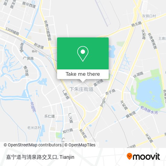 嘉宁道与清泉路交叉口 map
