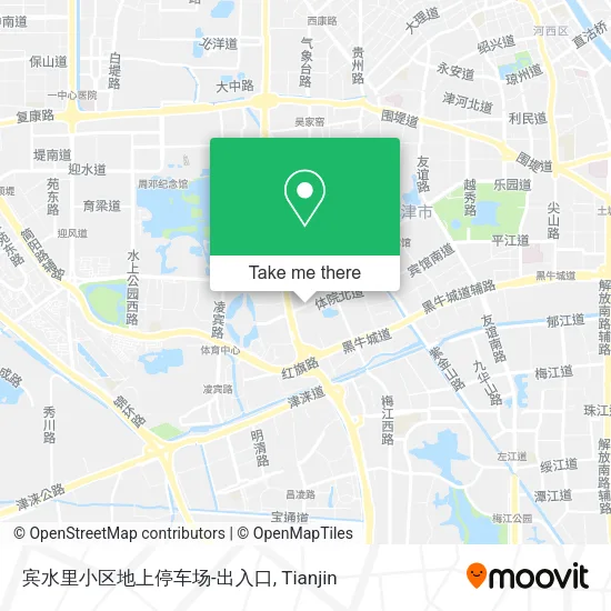 宾水里小区地上停车场-出入口 map