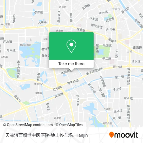 天津河西颂世中医医院-地上停车场 map