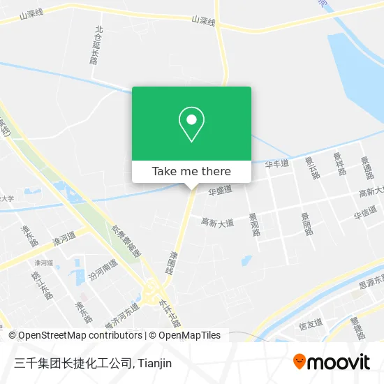三千集团长捷化工公司 map