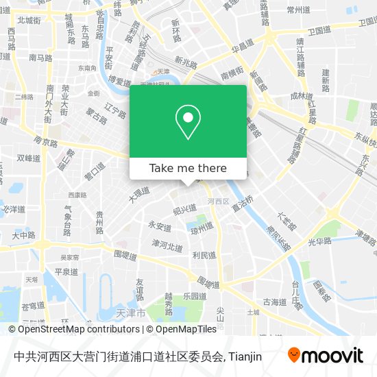 中共河西区大营门街道浦口道社区委员会 map