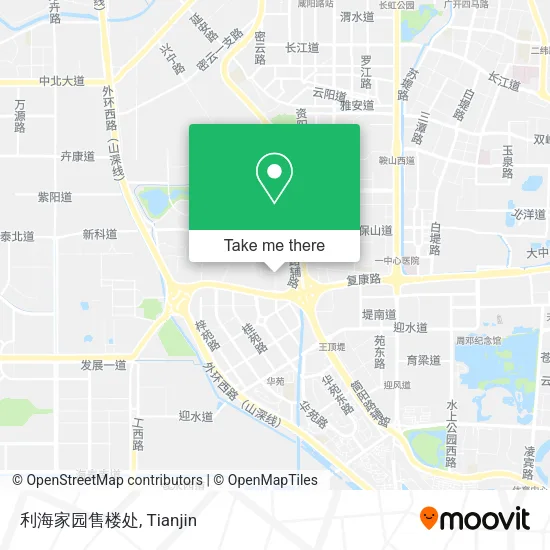 利海家园售楼处 map