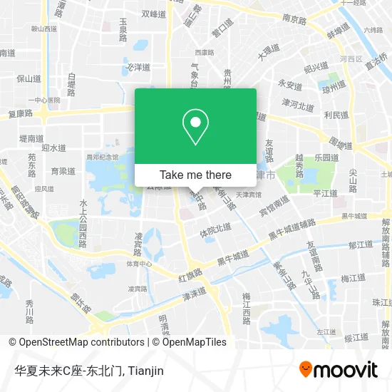 华夏未来C座-东北门 map