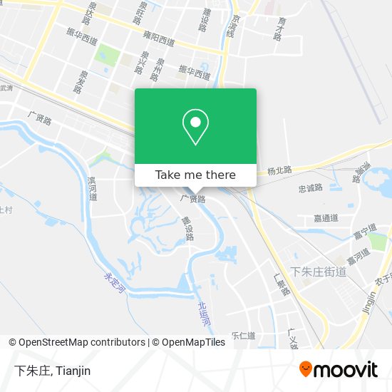 下朱庄 map