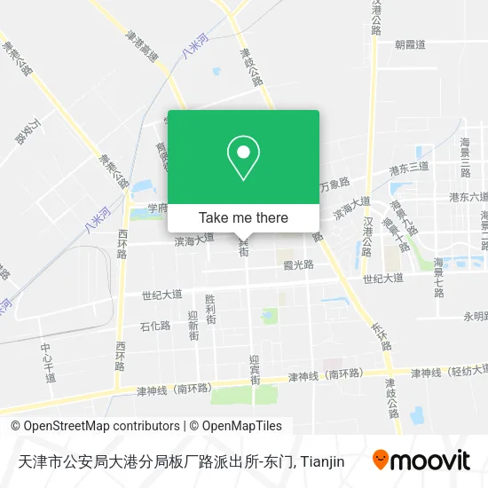 天津市公安局大港分局板厂路派出所-东门 map