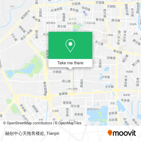 融创中心天拖售楼处 map