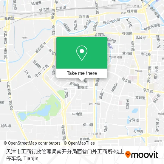 天津市工商行政管理局南开分局西营门外工商所-地上停车场 map