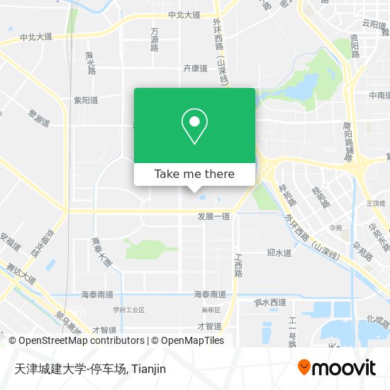天津城建大学-停车场 map