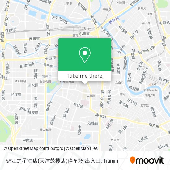 锦江之星酒店(天津鼓楼店)停车场-出入口 map