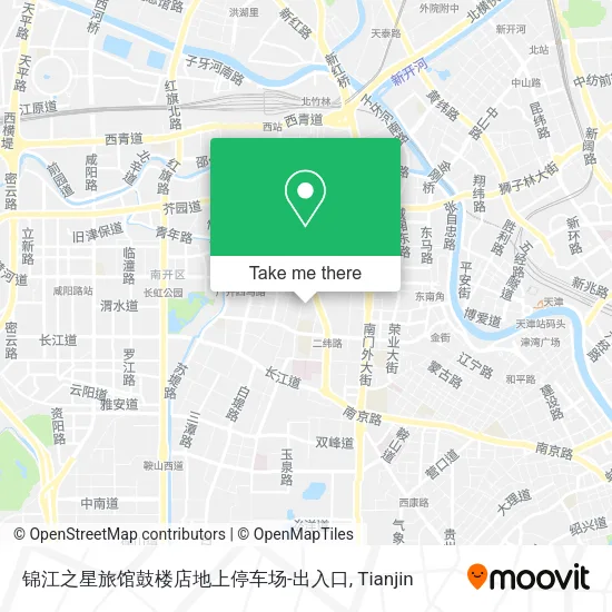 锦江之星旅馆鼓楼店地上停车场-出入口 map