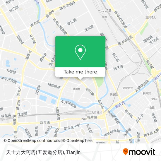 天士力大药房(五爱道分店) map