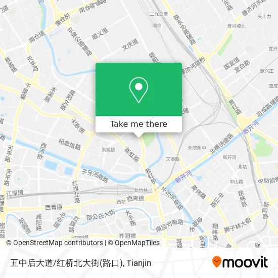 五中后大道/红桥北大街(路口) map